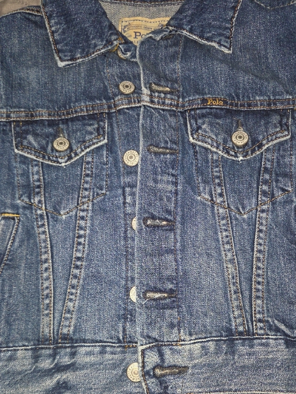 Ralph Lauren Kids Dark Blue Denim Jean Jacket - Picture 8 of 8